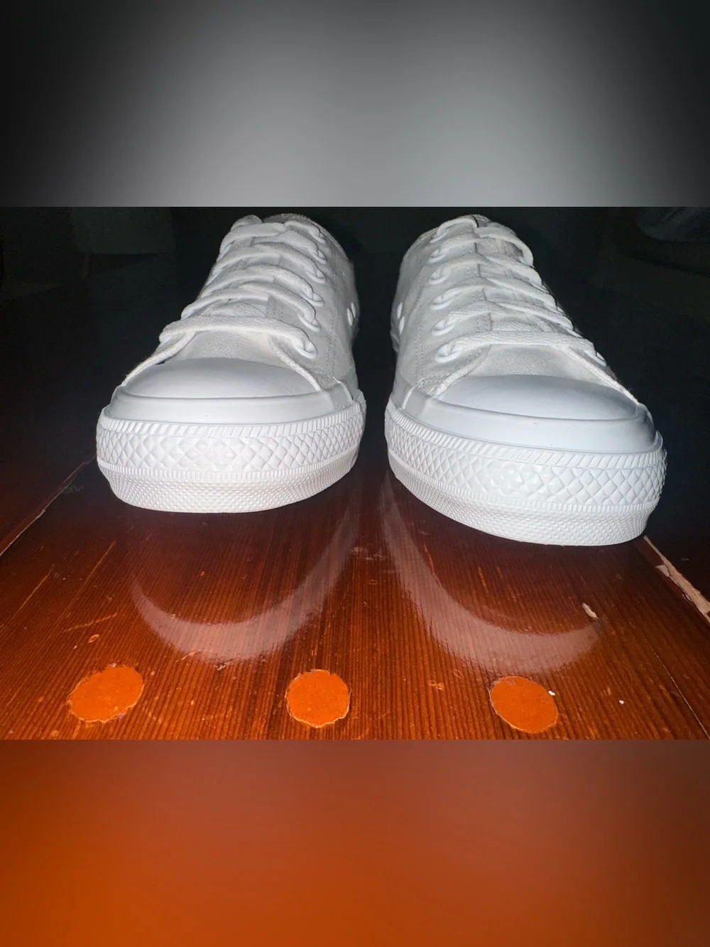 Converse White Low-Top Canvas Sneakers - Picture 3 of 9